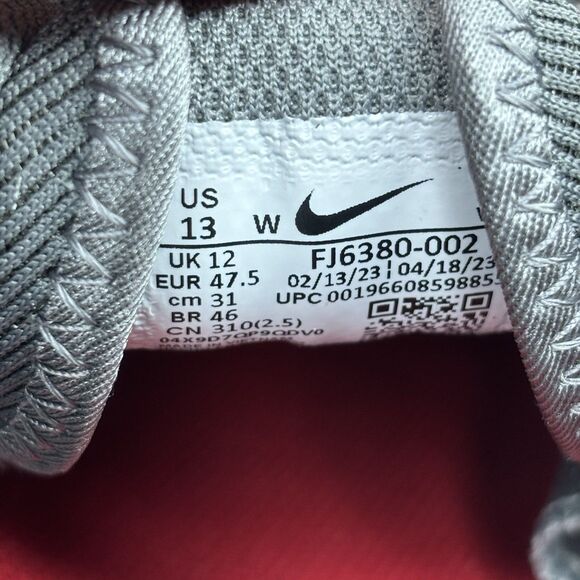 Mens Sz 13 Wide Nike Vapor Edge 360 2 Ohio State Football Cleats Grey FJ6380-002 main image 8